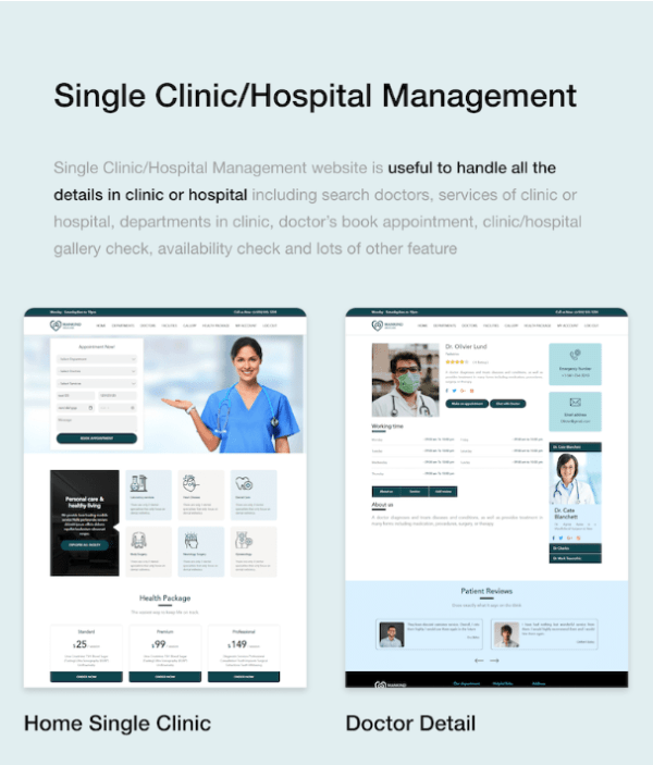 Single Clinic/Hospital Management Software With Book Appointment website - Image 4